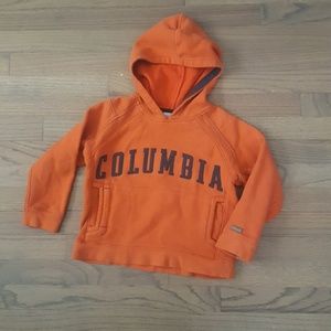 Columbia Kangaroo Pouch Hoodie - Orange and Gray